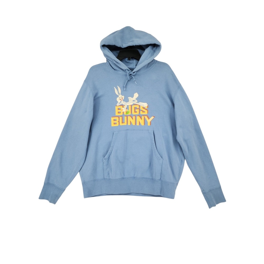 Uniqlo UT Hoodie L Men Light Blue Bugs Bunny‎ Looney Tunes Disney Warner Bros